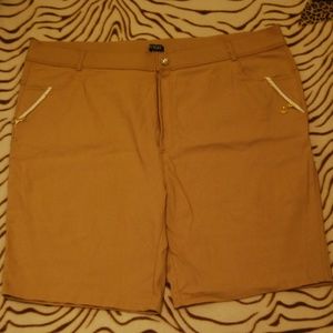 Tan Stretchy Shorts